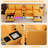 4 Seat Sectional Sofa With Smart Module-bluetooth Speaker/rgb Light/charging Station, 120" Teddy Fleece Fabric Sectional Couches For Living Room-1824930920