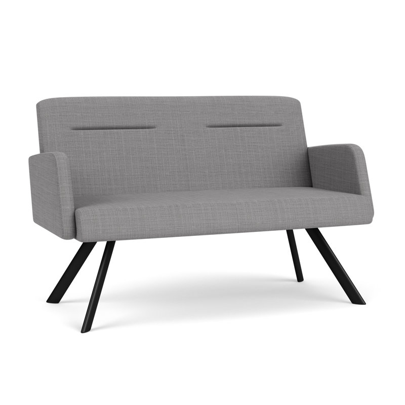 Causeuse Willow, Gris anthracite, Gris chambray, Yes