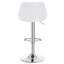 Swivel Upholstered Adjustable Height Counter Stool with Metal Frame-61655928