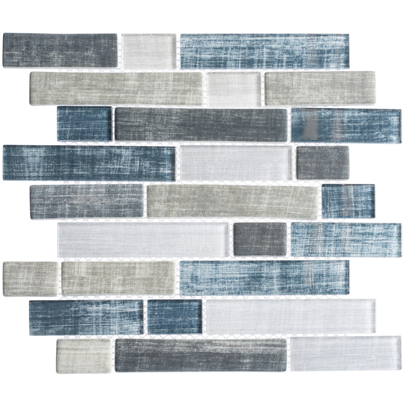 Urbanite 1" x 4" Glass Mosaic Kitchen Backsplash and Wall Tile