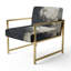 Abstract Split - Chaise d'appoint rembourrée abstraite-112889685
