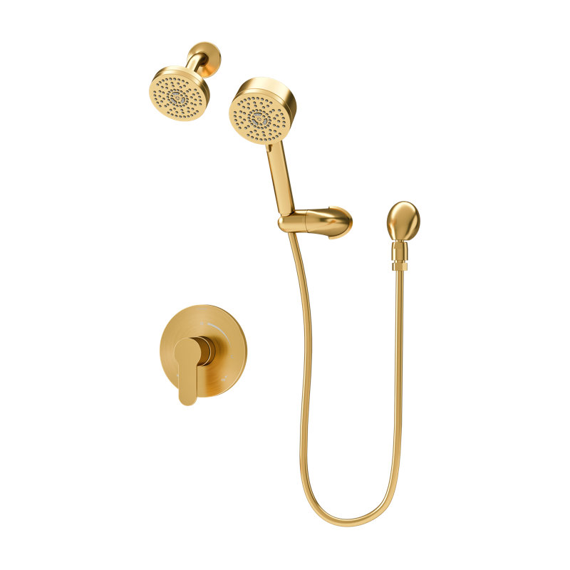 Identity HydroMersion Single Handle Fixed and Handheld Shower System, Bronze