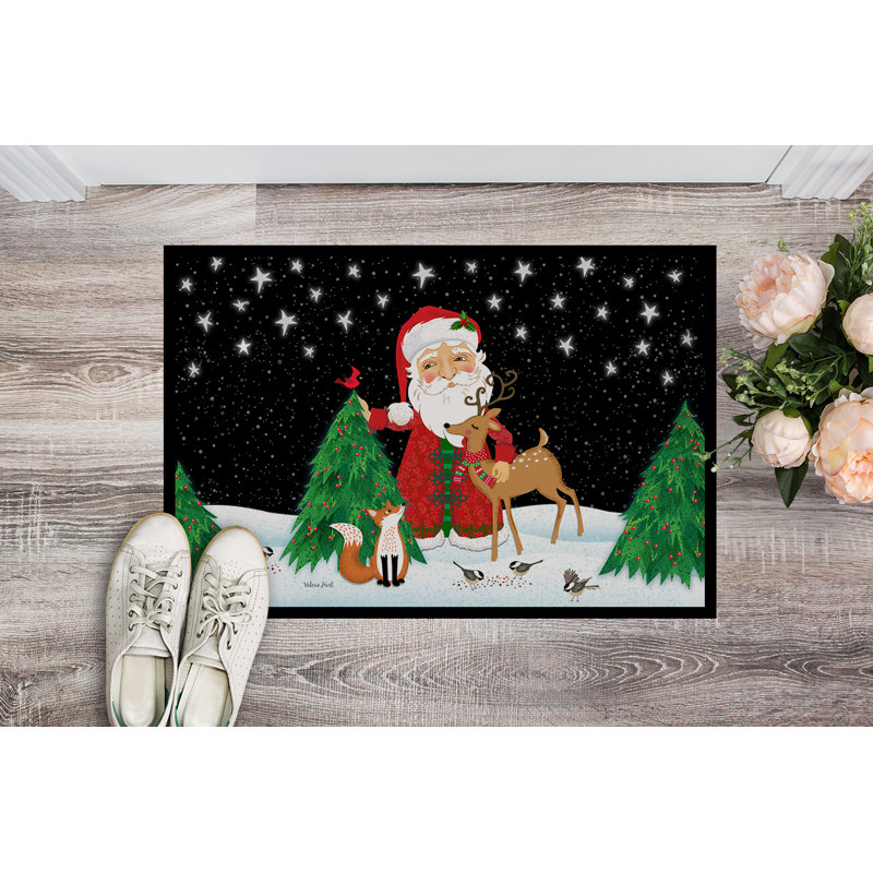 Paillasson d’extérieur antidérapant de Noël d’anibel, H 0,25 po x l 27 po x P 18 po