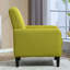 Chaise d'appoint moderne en faux lin avec structure en bois massif et confort ergonomique-950137957