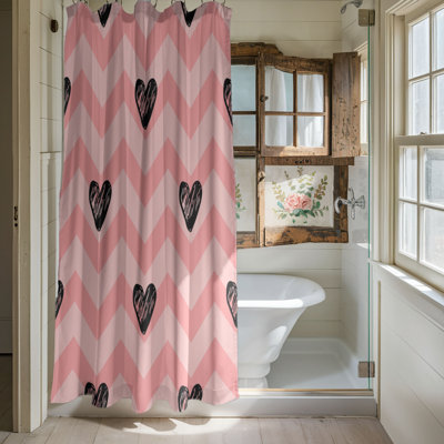 Hug & Kiss Delight - 1 Piece Standard Shower Curtain