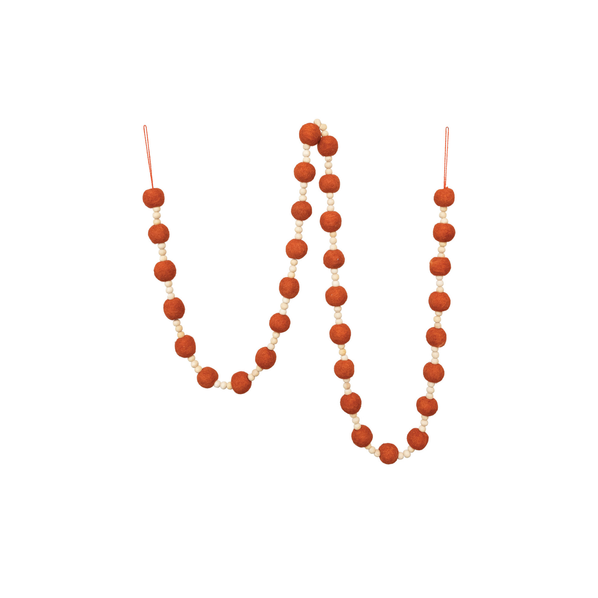 6' Brown Bead Novelty Garland