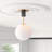 Drake Glass Semi Flush Mount