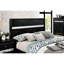 Grand lit noir en bois massif avec rangement, rangement contemporain Transition Enthrallment