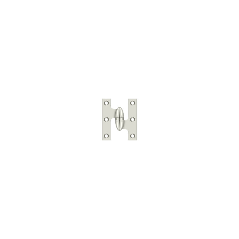 Hinge, Polished Nickel, Right Hand