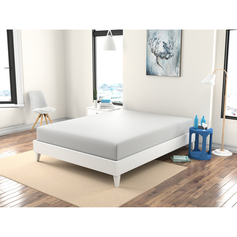 Lit simple en mousse à mémoire de forme de 10 po avec gel, sommeil ferme et confortable, matelas à faible transfert de mouvement, repos apaisant, influence