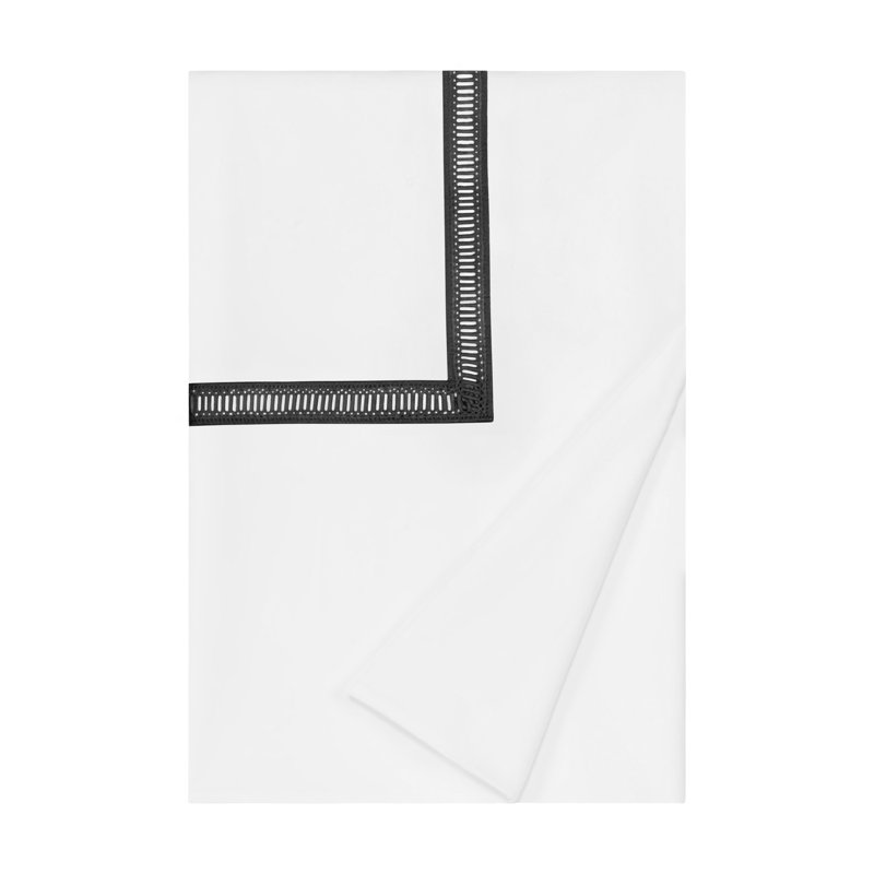 Doric Duvet Cover, Twin Duvet Cover, White/Black