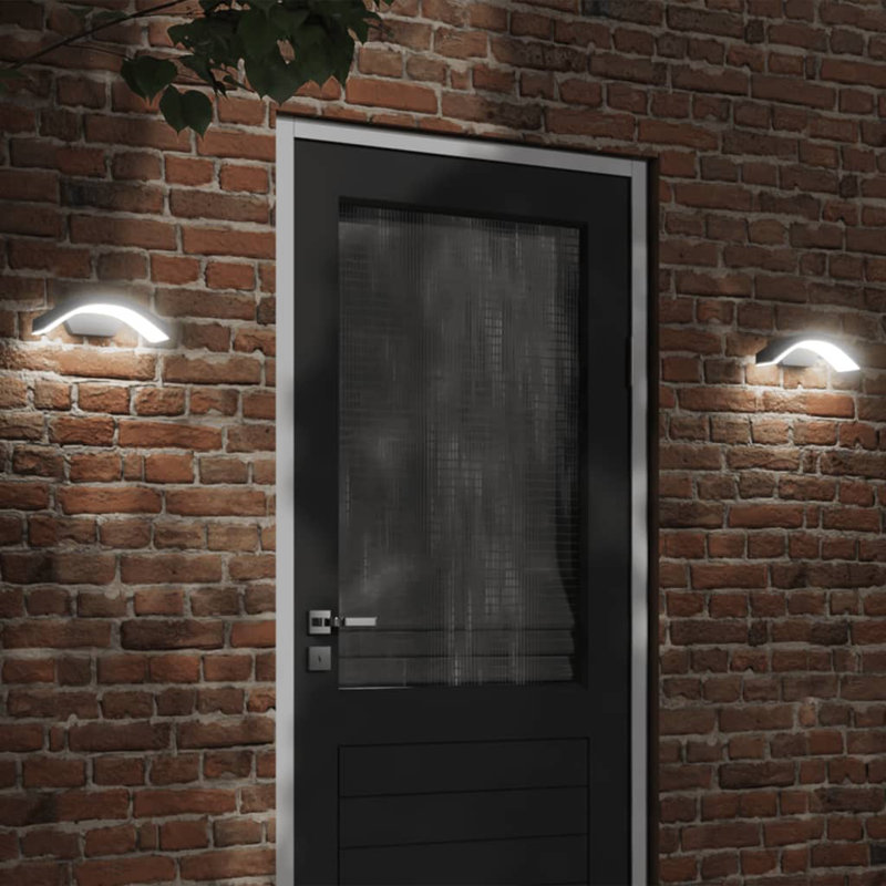 Davidoff Plug-in LED Outdoor Wall Lights, Black