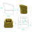 360-Degree Swivel Upholstered Armchair with Accent Pillow-359017596