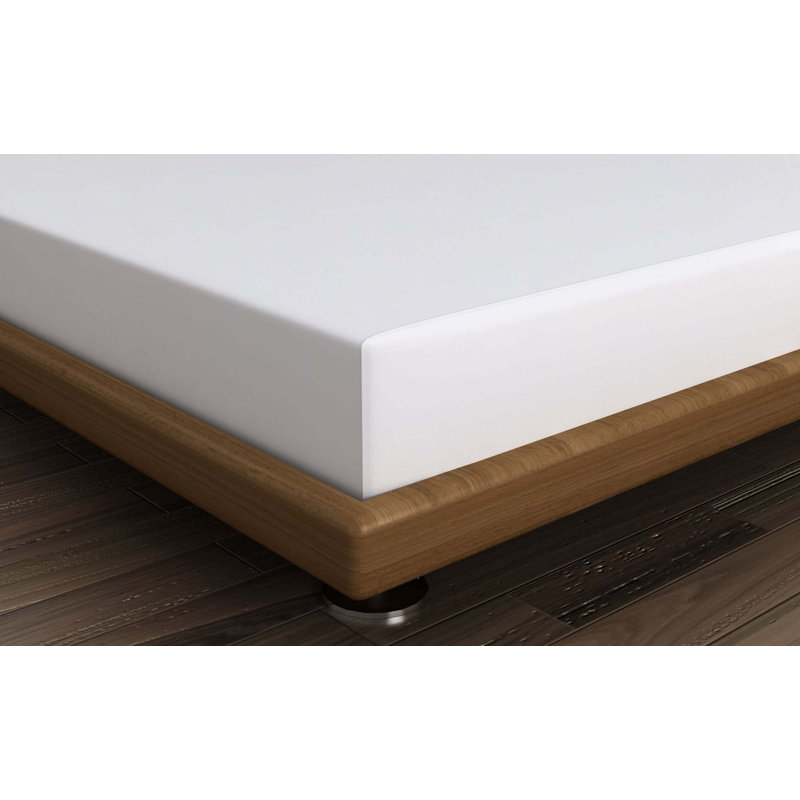Premium Ranforce Double Fitted Sheet, 51 x 75 + 11.8 Deep Pocket, 100% Cotton, 155 Thread Count, White | Soft, Breathable, Machine Washable at 86°F | Perfect for a Cozy and Comfortable Sleep Experience