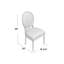 Chaise d'appoint Roi Louis en bois massif Denholme-152255452-154055273
