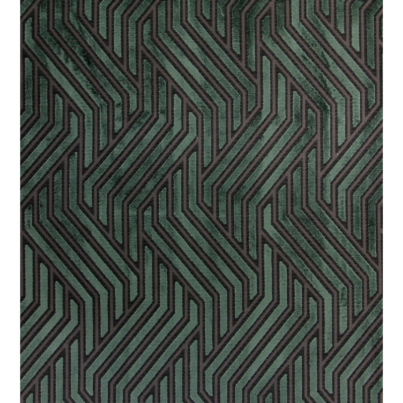 Modernist Jacquard Polyester Blend Fabric, Moss Green