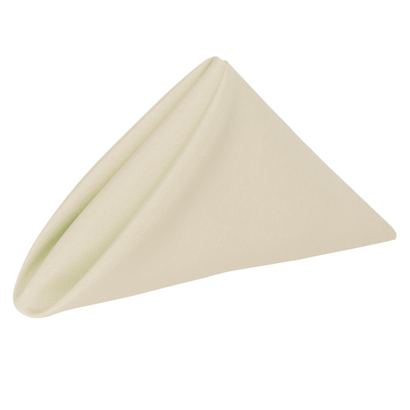 Polyester Square Napkin, Tan, 17" x 17"