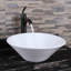 Lavabo vasque rond en céramique blanc brillant Roomfitter