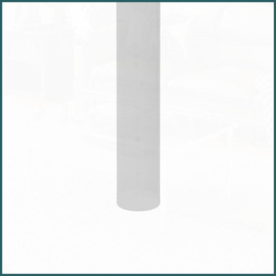Table basse contemporaine en verre trempé gris avec pieds en métal blanc, facile à nettoyer et amp; Capacité de 220 lb