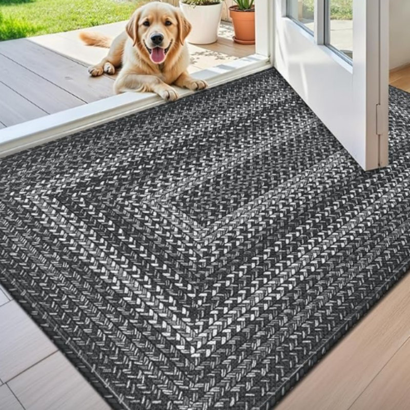 Paillasson lavable antidérapant, Light Gray, 32" W x 48" L