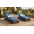 Laguna Outdoor Patio Chaise Lounge Chair, Luxury Recliner With 6-Position Backrest & 5-Inch Cushions Set Of 2 With Side Table-1640139796