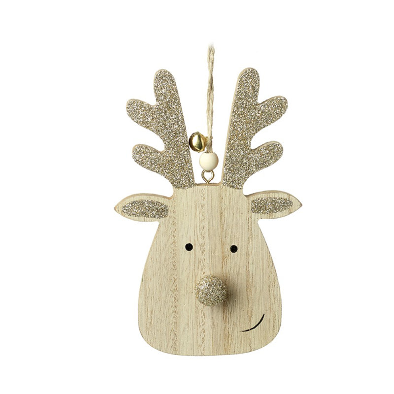 14cm Wood Hanging Figurine Ornament