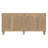 Modern Console Table, Sapphire Oak, 59.1 x 28.7 x 14.2 inches | 100% Melamine Coated Particle Board, Thickness: 0.7 inches | Wall-Mountable, Multiple Shelves, Stylish Geometric Design for Living Room & Entryway-1089454836