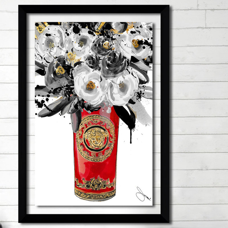 «A Touch of Color», reproduction sur toile, H 39,5 po x l 27,5 po x P 0,75 po, Cadre noir