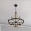 Luminaire suspendu noir Chandelier Farmhouse