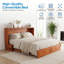 Lit escamotable Queen en bois massif avec station de chargement USB et tiroir de confidentialité pour chambre d'amis-1776168724