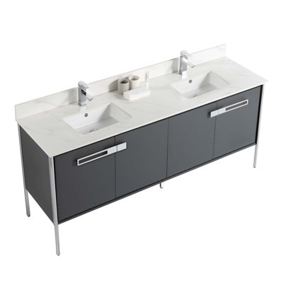 Meuble-lavabo double 72 po
