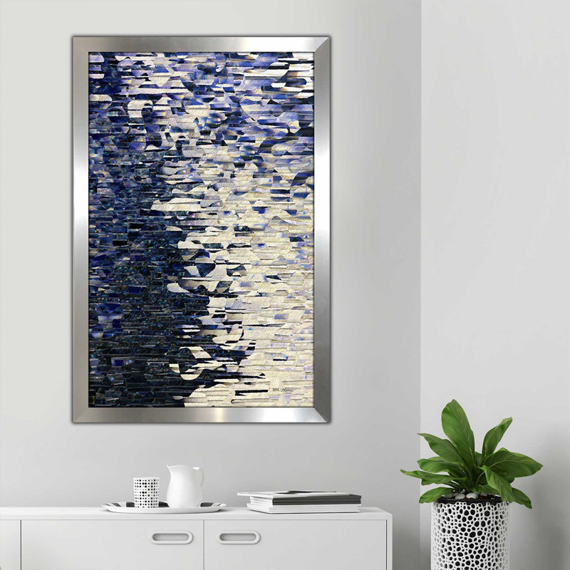 «Psalm 104: 2 The Curtain Of Heaven» par Mark Lawrence - impression, H 37,5 po x l 25,5 po x P 1 po, Encadrement argenté