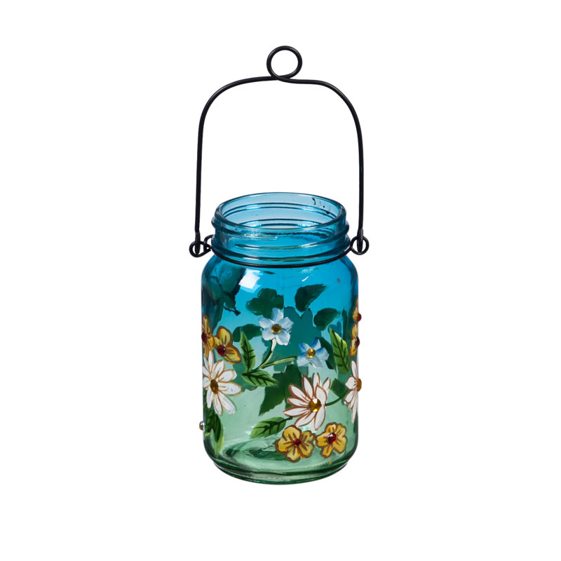 Pot de verre 3,15 po, Bleu