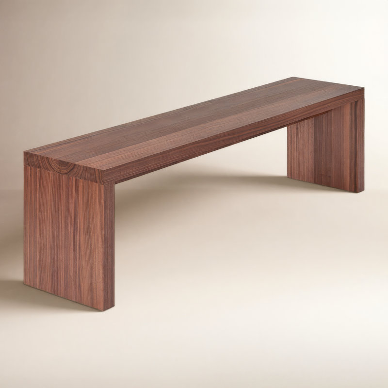 Plank Dining Bench, Walnut
