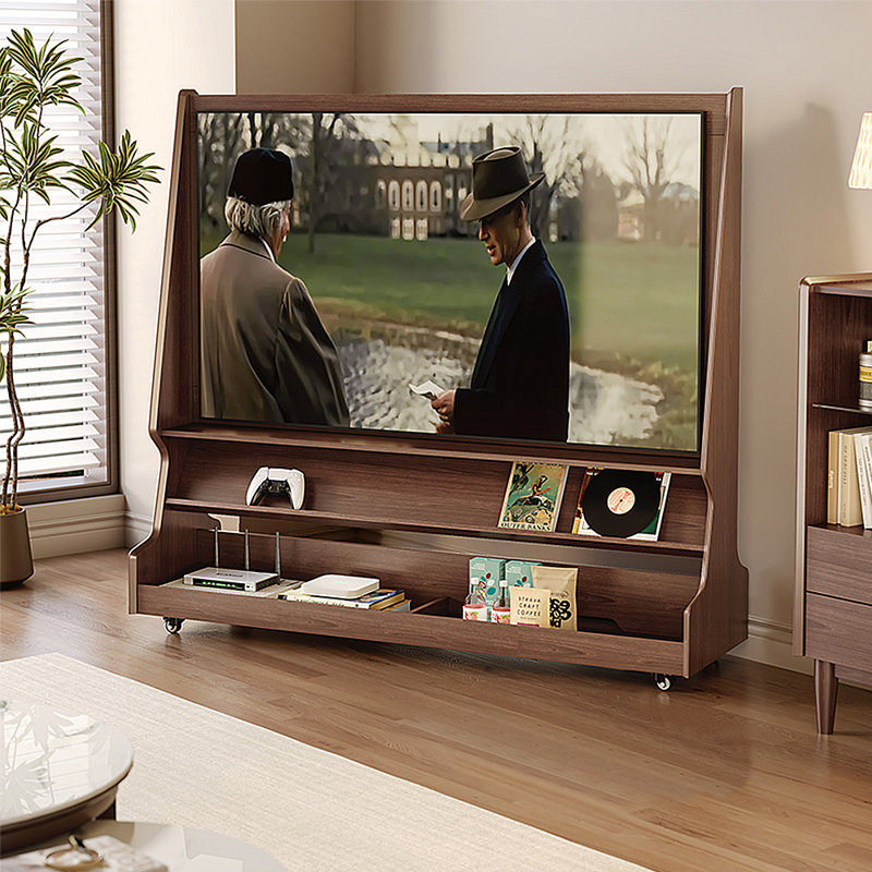 Modern minimalist mobile TV stand