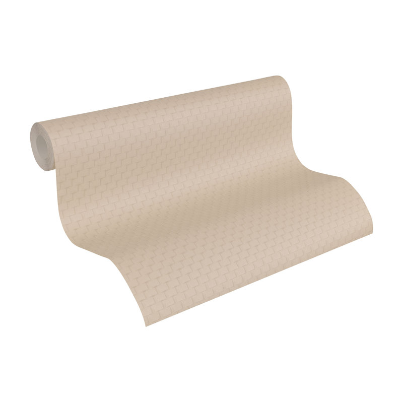 Freesia 10.05m x 53cm Matte Wallpaper Roll, Cream/Silver