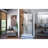 DreamLine Unidoor 43 - 44 inch W x 72 inch H Frameless Hinged Shower Door with Support Arm in Matte Black-121900666-122743939