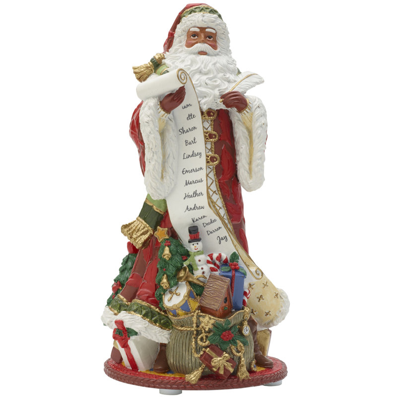 Fitz and Floyd Holiday Home Santa Musical