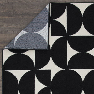 Wade Logan® Bairo Black/White Indoor/Outdoor Rug & Reviews | Wayfair