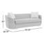 Modern Expressions Velvet Sofa