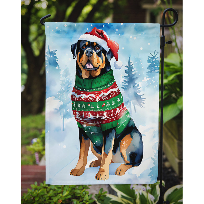 Drapeau de jardin en polyester , H 15,5 po x l 11,25 po