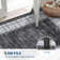Modern Plaid Machine Washable Rug with Non-Slip Backing, Foldable Low Pile Floor Cover, Contemporary Bordered Indoor Mat for Bedroom, Living Room