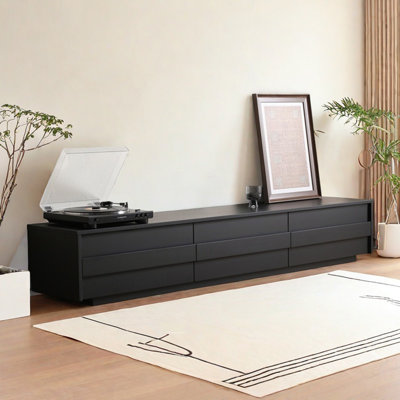 Modern simple solid wood TV cabinet