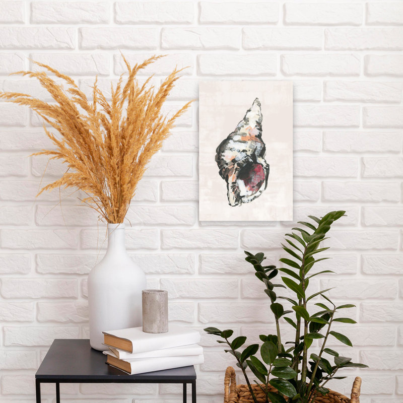 Art contemporain, art abstrait poisson côtier, H 18 po x l 12 po