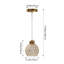 1 - Light Natural Dome Pendant