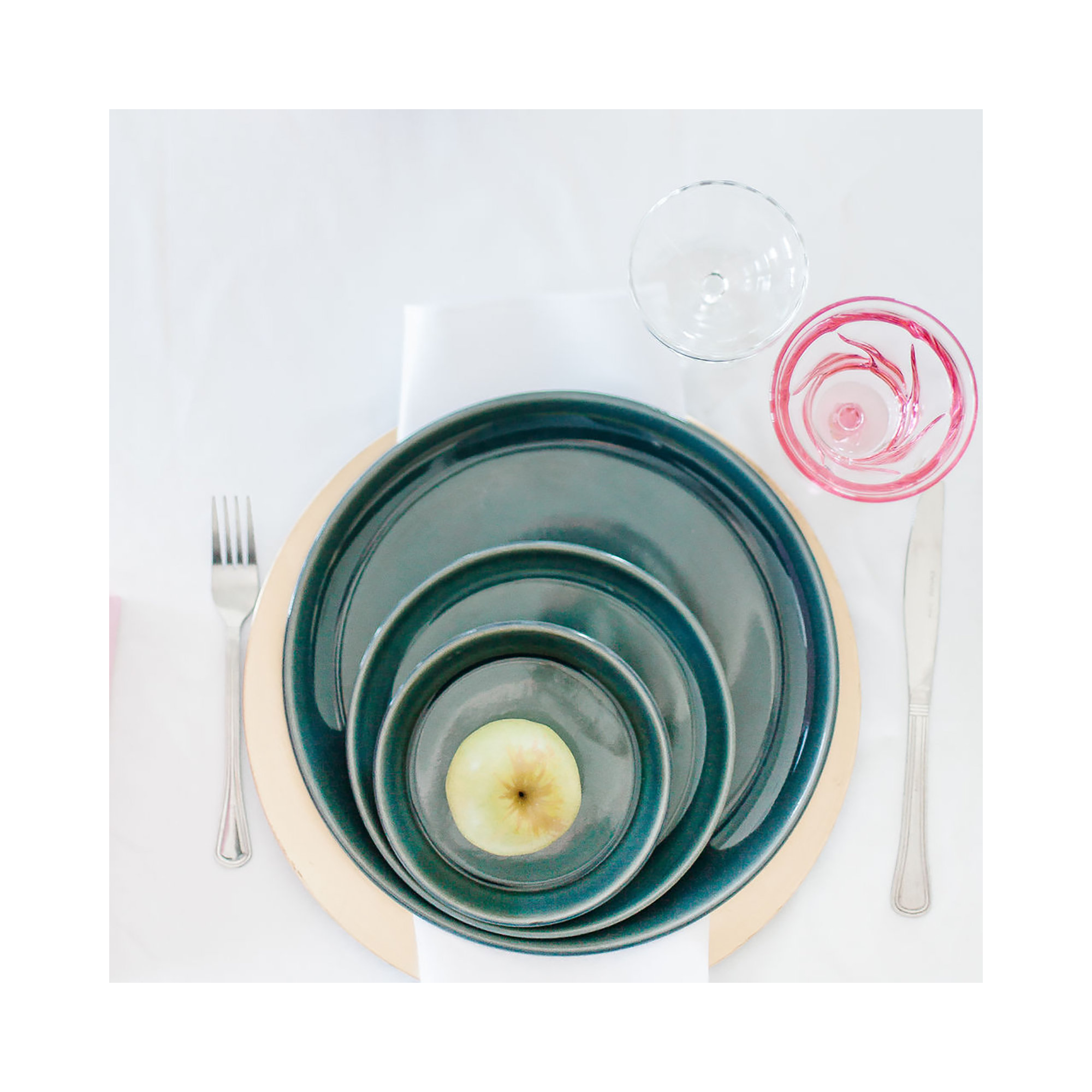 Borgen 11.4" Stoneware Dinner Plate, Adriatic