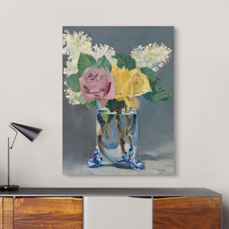 Lilacs And Roses by Edouard Manet - Wrapped Canvas Art Prints, 70cm H x 50cm W x 4cm D