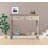 Floriean Rustic Vintage Farmhouse Style Console Table - 2 Drawers, Bottom Shelf-1367979148