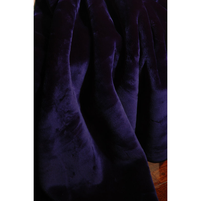  Jeté velouté, Bleu de cobalt