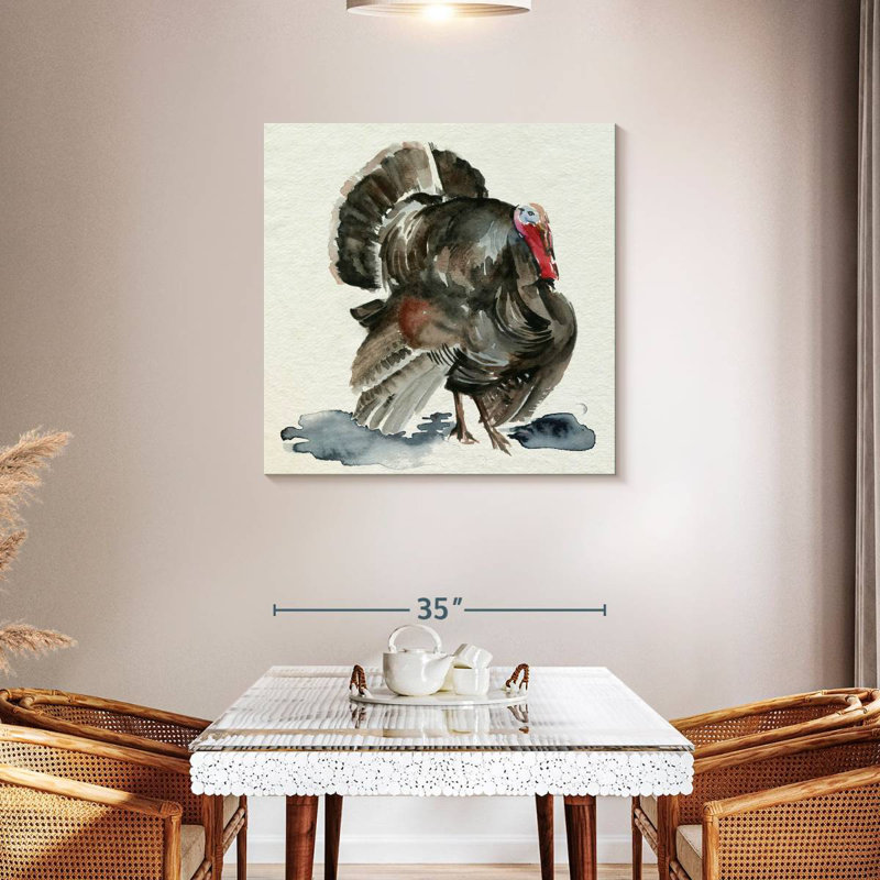 Dinde aquarelle Brampt I